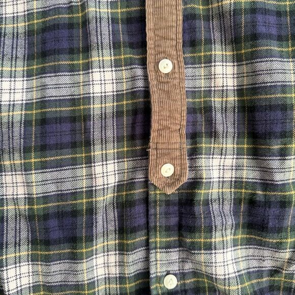 Allsaints Spitalfields ExMoor Button Down Shirt Flannel Corduroy Slim Fit Large - Picture 6 of 8
